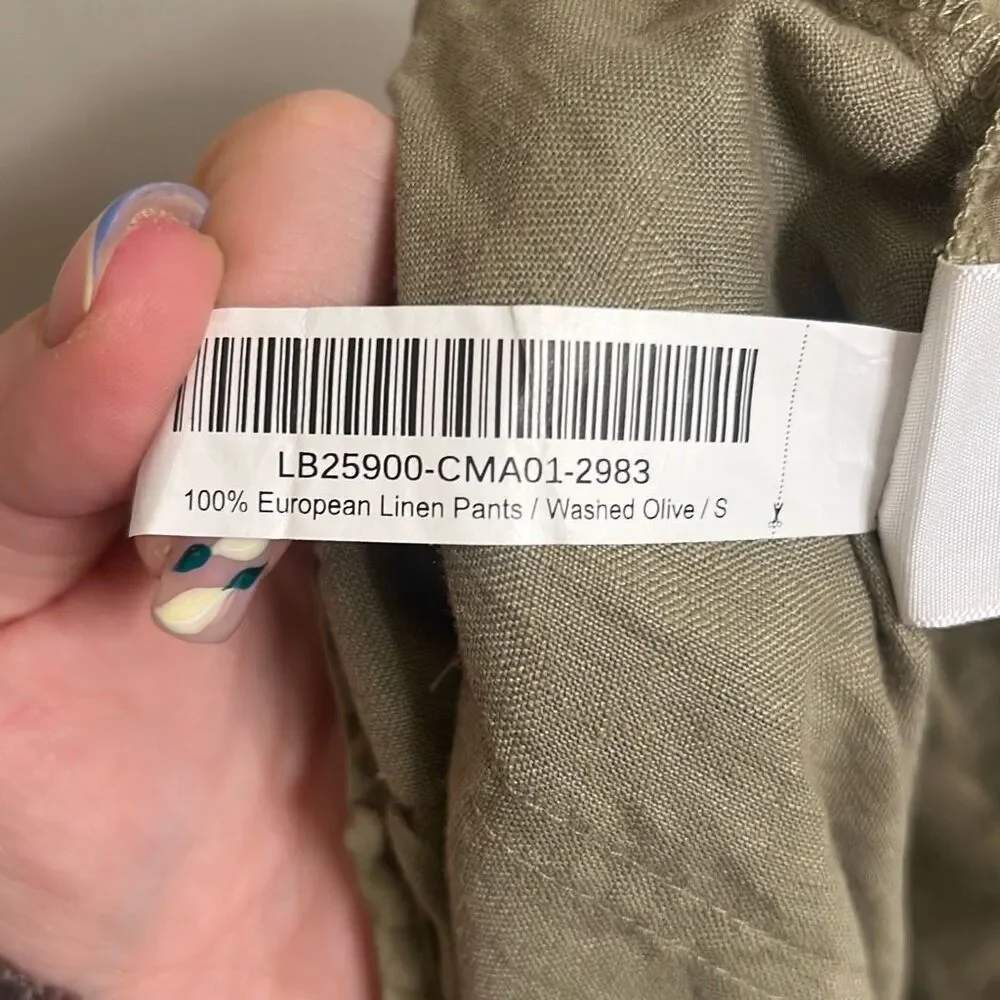 ✨Quince 100% European Linen Washed Olive Sz Small Pants✨